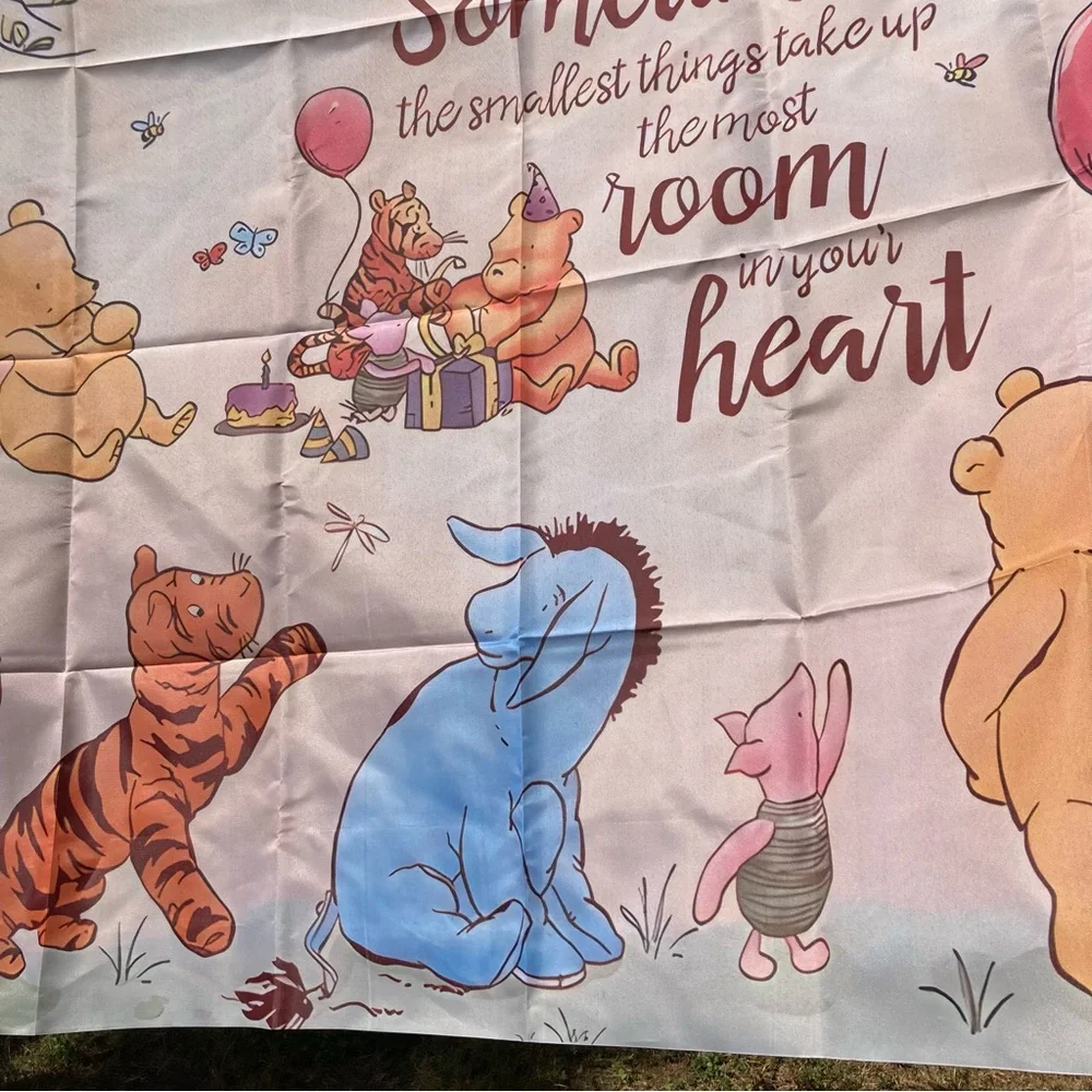 WINNIE The POOH Wall Decor Backdrop Nursery Wall Hanging Tapestry 5.9 x 3.9 feet